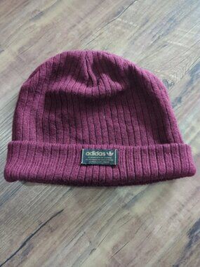 Adidas Burgundy Beanie One Size
